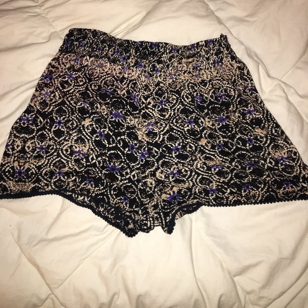 boho linen style shorts